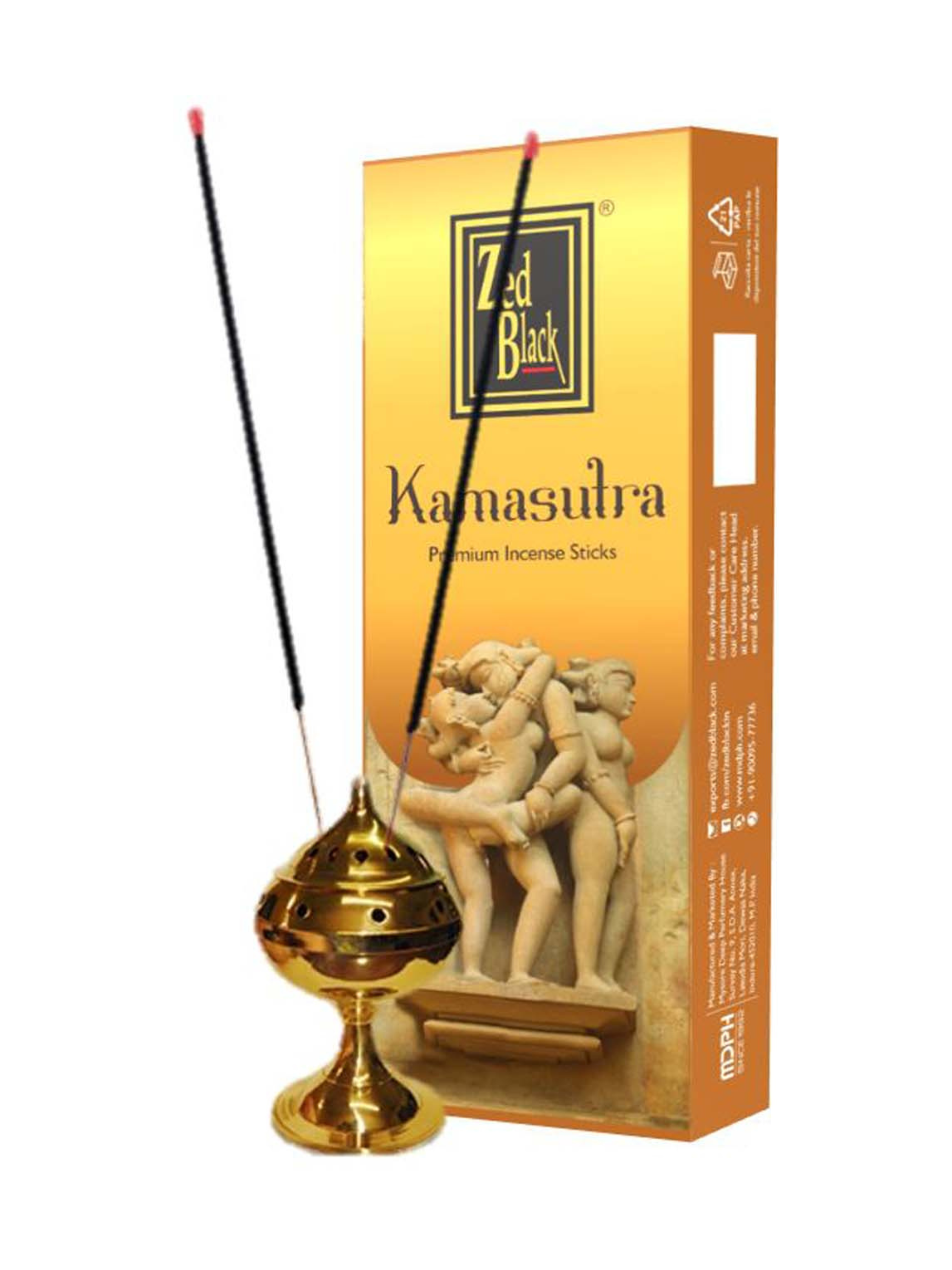 Kamasutra - Incenso premium Zed Black